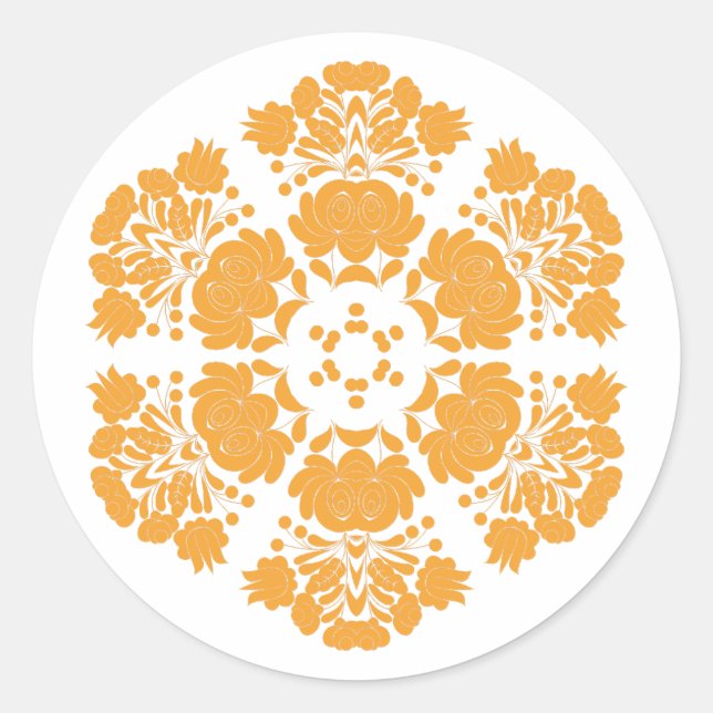 Adesivo flores de design polonês (Frente)
