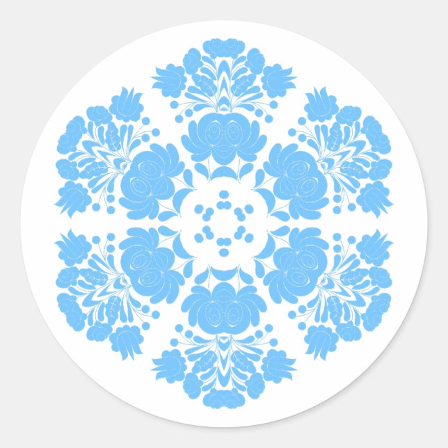 Adesivo flores de design polonês (Frente)