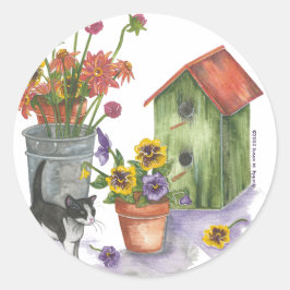 Adesivo Flores de Gato Birdhouse Watercolor "Willie"