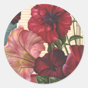 Adesivo Flores de Ipoméia Antiga no Jardim