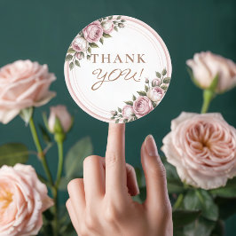 Adesivo Flores De Jardim De Aquarelas Obrigado