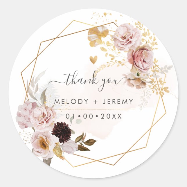 Adesivo Flores de Jardim de Quebra de Aquarela PixDezines  (Frente)