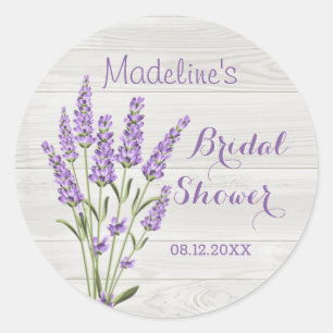 Adesivo Flores de lavanda roxa em Chuveiro de Noiva de mad