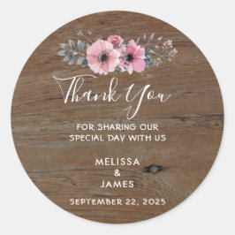 Adesivo Flores de madeira russa.