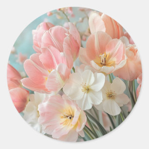 Adesivo Flores de Mola de Pastel Design Delicadas Florais