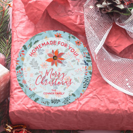 Adesivo Flores de Natal Banho de Bens Caseiros