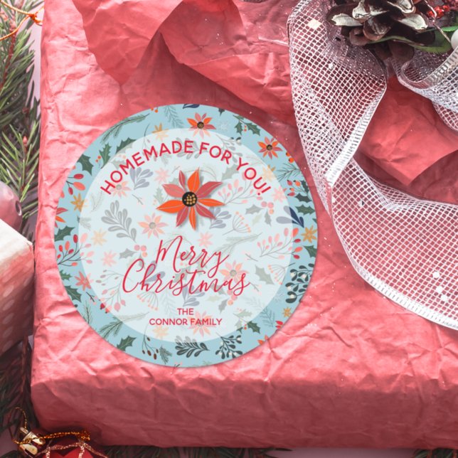 Adesivo Flores de Natal Banho de Bens Caseiros (Criador carregado)