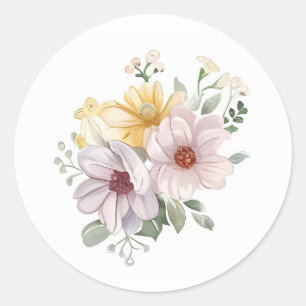 Adesivo Flores de Páscoa de Aquarela