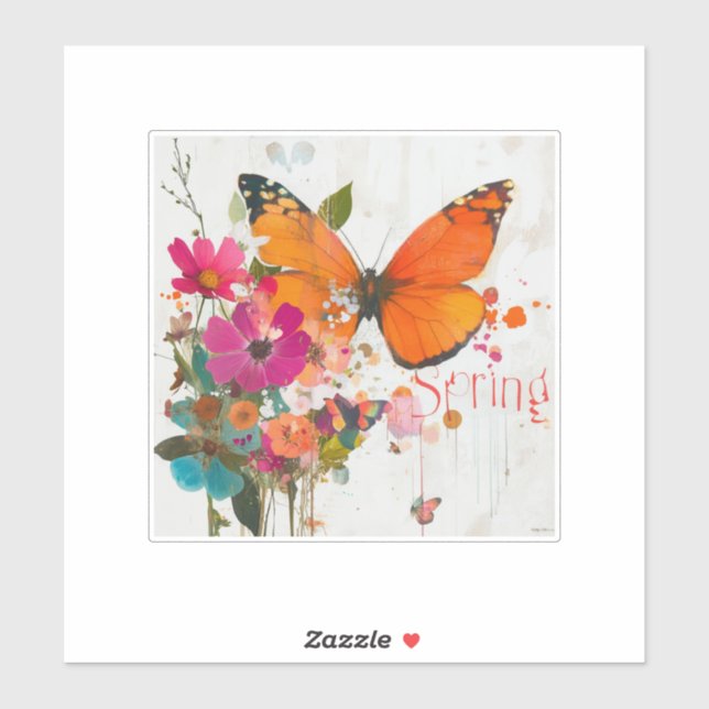 Adesivo Flores de primavera, 2025, (Folha)