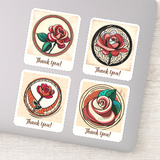 Adesivo Flores de rosa Personalizadas na Superfície