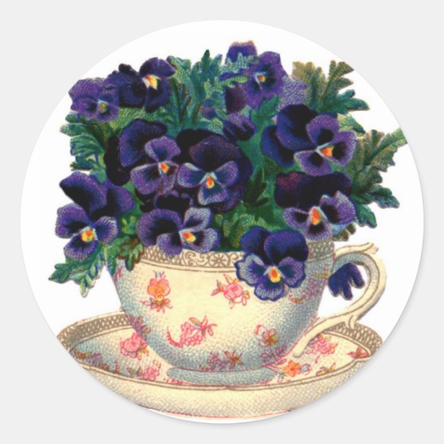 Adesivo Flores de Teacup (Frente)