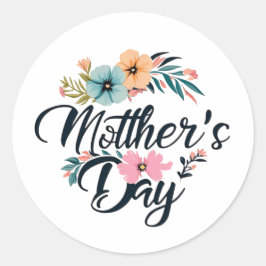 Adesivo Flores do Centro de dias de as mães Laranja Aqua R