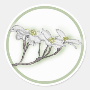 Adesivo Flores do Dogwood