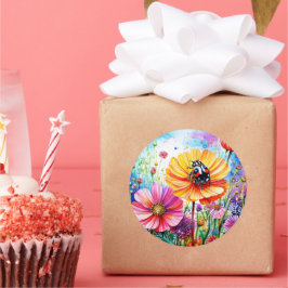 Adesivo Flores e Damibugs