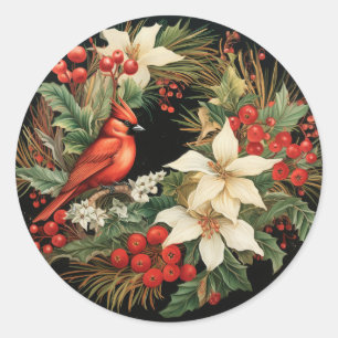 Adesivo Flores e Folhagens Festivas de Natal