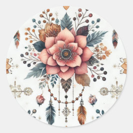 Adesivo Flores e Penas