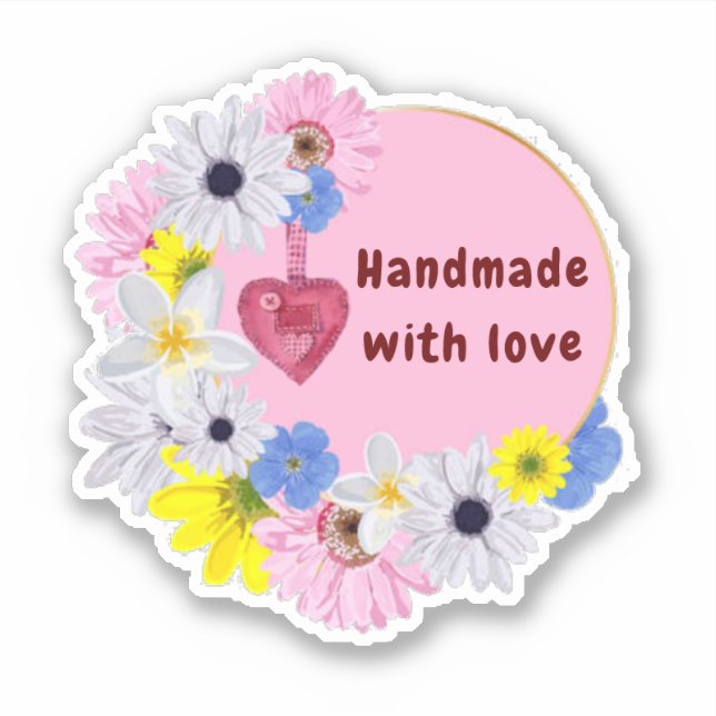 Adesivo flores excelentes cortadas (Frente)