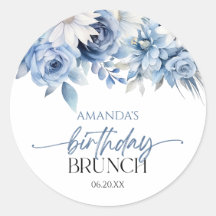 Flores Florais Dusty Blue Flowers Birthday BrunPar