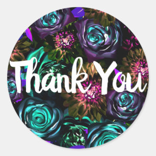 Adesivo Flores Florais Glamour Negrito Floresta de Sonhos 