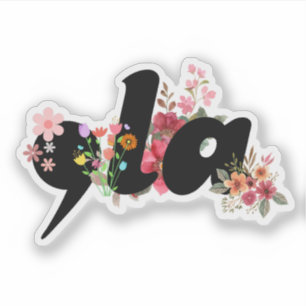 Adesivo Flores Kamala Harris - Trendy Comma la Floral
