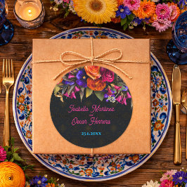 Adesivo Flores mexicanas elegantes para casamento