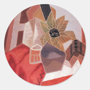 Adesivo Flores numa Mesa por Juan Gris, Cubismo Vintage