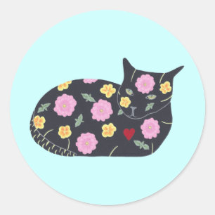 Adesivo Flores Pretas De Gato Plantas Gatos Podem Comer Pe