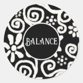 Adesivo Flores Pretas e Flores Brancas Personalizadas