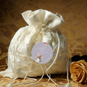 Adesivo Flores Românticas Modernas da primavera Vases Chá 