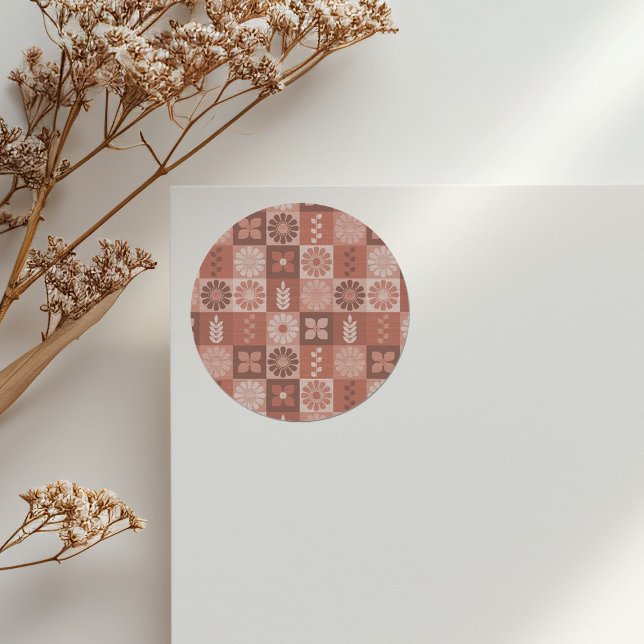 Adesivo Flores Rustic Brown Burlap Deixam Sticker (Criador carregado)