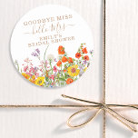 Adesivo Flores Selvagens Coloridas Campo Floral Adeus Senh<br><div class="desc">Coloridos Flores Selvagens Campo Casamento Adeus Senhorita Chá de panela Dif Favor Stickers Rótulos contém flores bonito em cor laranja, amarela, roxa e rosa em um fundo branco com suas informações personalizadas. Perfeito para o seu Festa especial de Hen, Festa de solteira, Chá de panela, Festa de Pamper, Fim de...</div>
