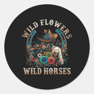 Adesivo Flores Selvagens de Cowgirl dos Sundes Meridionais