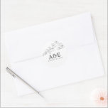 Adesivo Flores Selvagens Desenhadas à Mão Simples Elegante<br><div class="desc">Adesivos minimalistas de flores selvagens</div>
