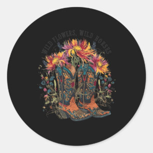 Adesivo Flores Selvagens - Galinhas Selvagens Boot Western