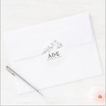 Adesivo Flores Selvagens Retornadas à Mão Simples e Elegan<br><div class="desc">Adesivos minimalistas de flores silvestres</div>