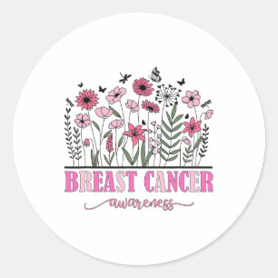 Adesivo Flores Sensibilização para o Cancer Mulheres Cance