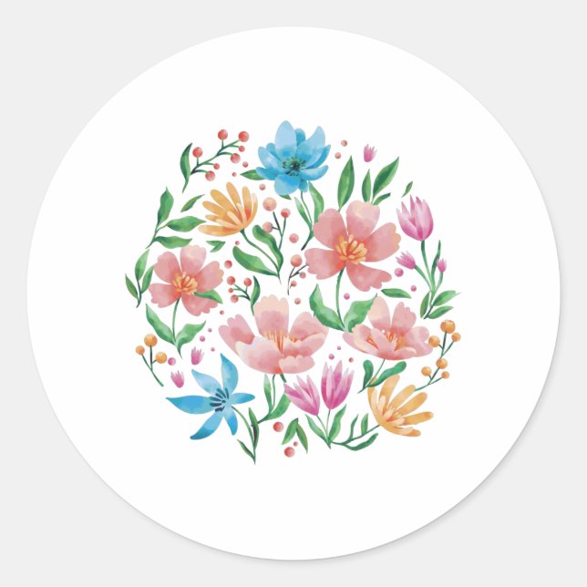 Adesivo Flores silvestres (Frente)
