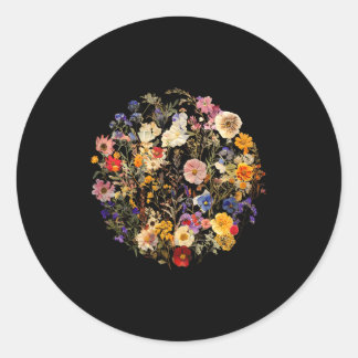 Adesivo Flores silvestres botânicas folhas floral boho vin