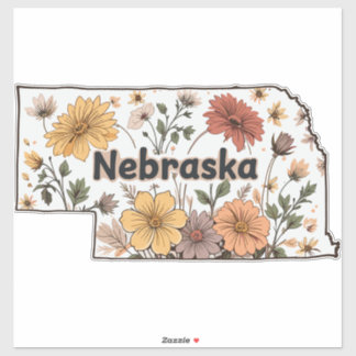 Adesivo Flores Silvestres de Nebraska