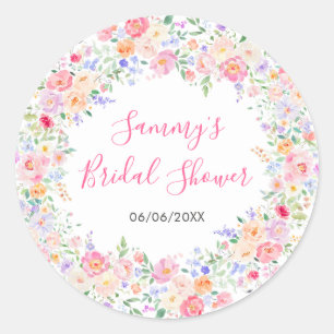 Adesivo Flores Silvestres de Verão Chuveiro Nupcial Floral