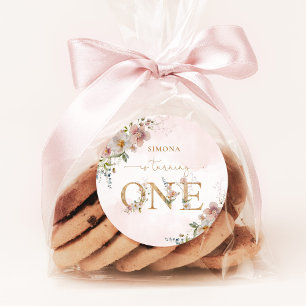 Adesivo Flores silvestres selvagem Uma menina floral blush