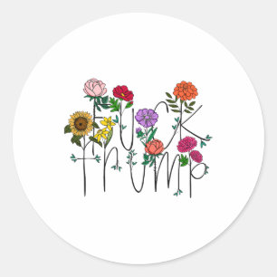 Adesivo Flores Sutis Anti Trump 