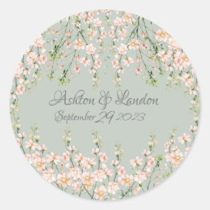Adesivo Flores Vermelhos-Vermelhos Sage Floral Elegante Ve