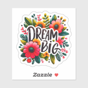 Adesivo Flores Vibrantes Inspiram Sonhos