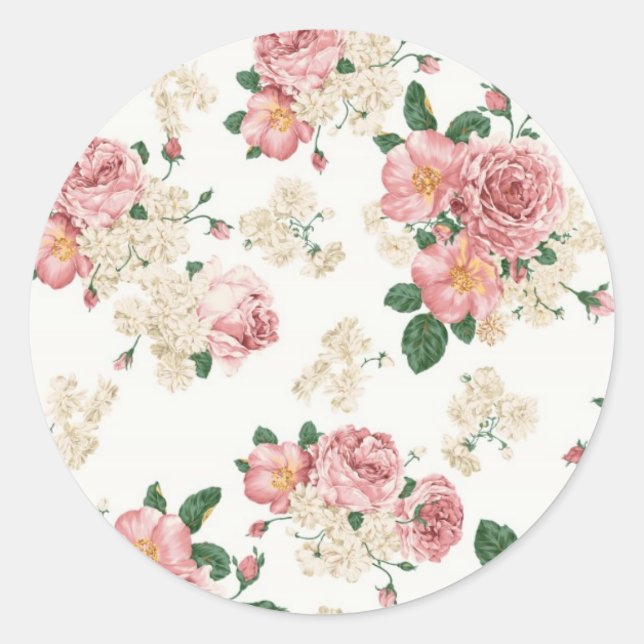 Adesivo Flores Vintage (Frente)