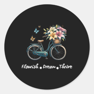Adesivo Florescer Sonho Prosperar Floral Bike Sutil 8647 T