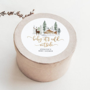 Adesivo Floresta da floresta Bebê frio lá fora