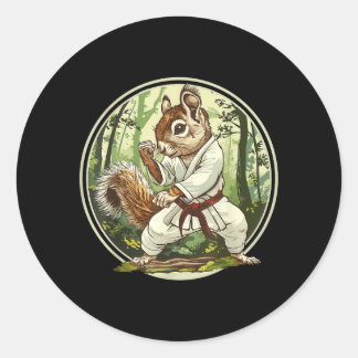 Adesivo Floresta de Esquilos de Judô Artes Marciais Kickbo