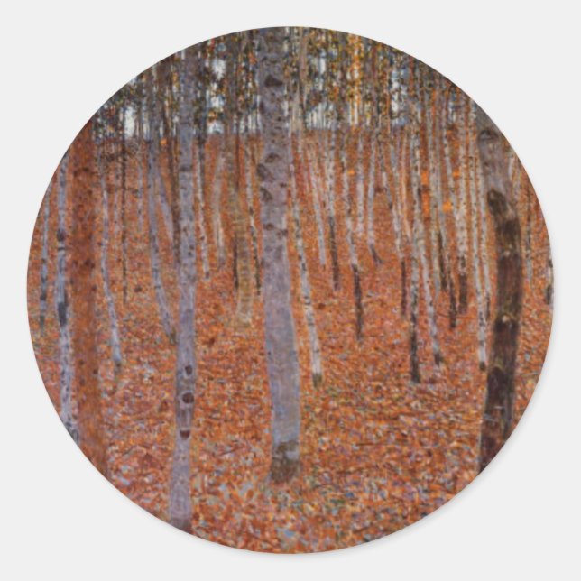 Adesivo Floresta de Faia de Klimt (Frente)