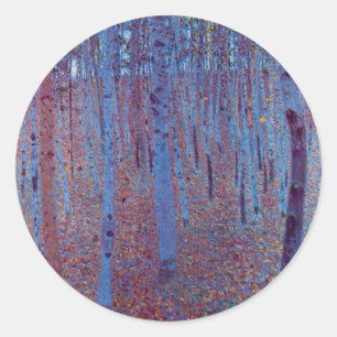 Adesivo Floresta de faia por Gustav Klimt, Vintage Art Nou